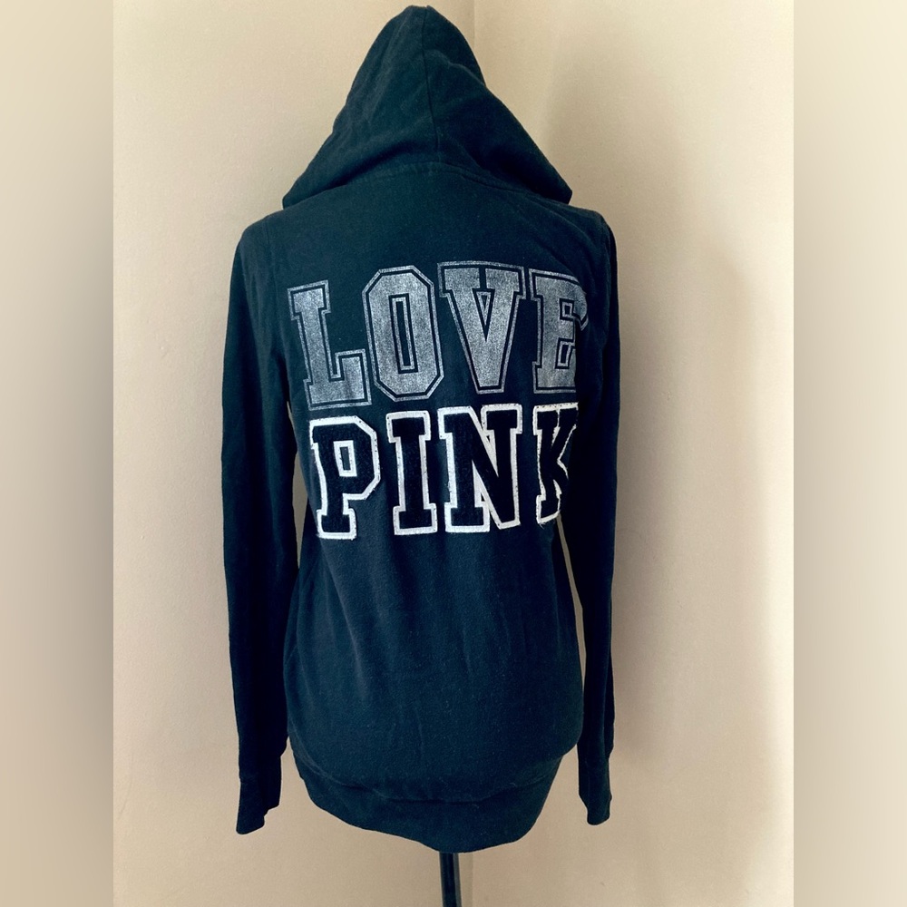 VS Pink Black Hoodie
